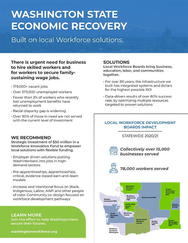 Washington State Economic Recovery document preview image